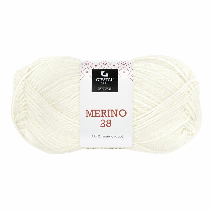 Merino 28 102 Hvit