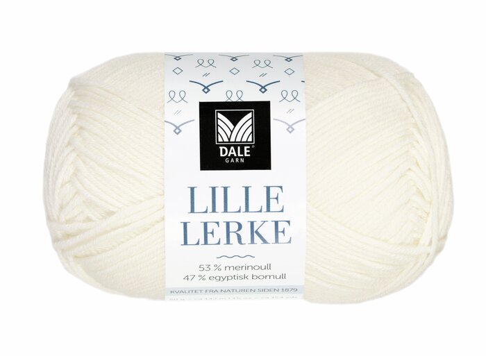 Lille Lerke 20 Ubleket hvit