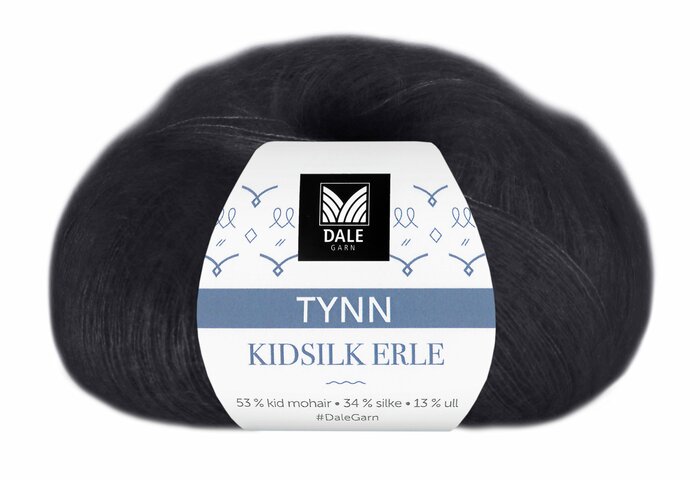 Thin KidSilk Erle 4028 Svart