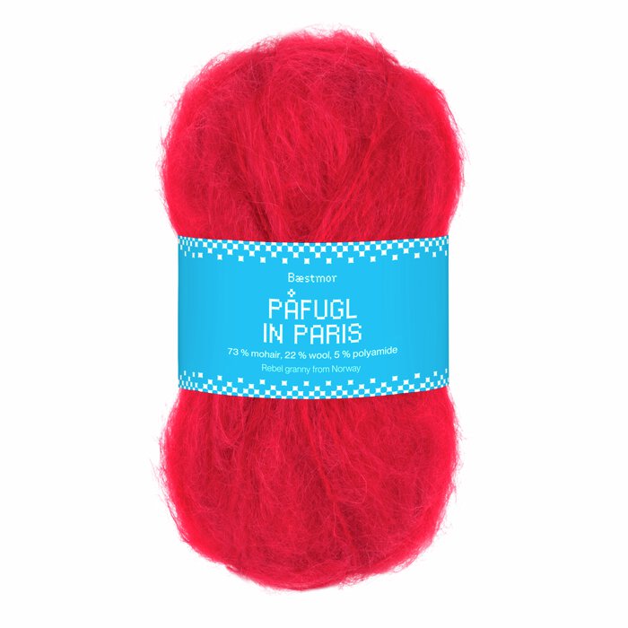Påfugl in Paris 7951 Deep red
