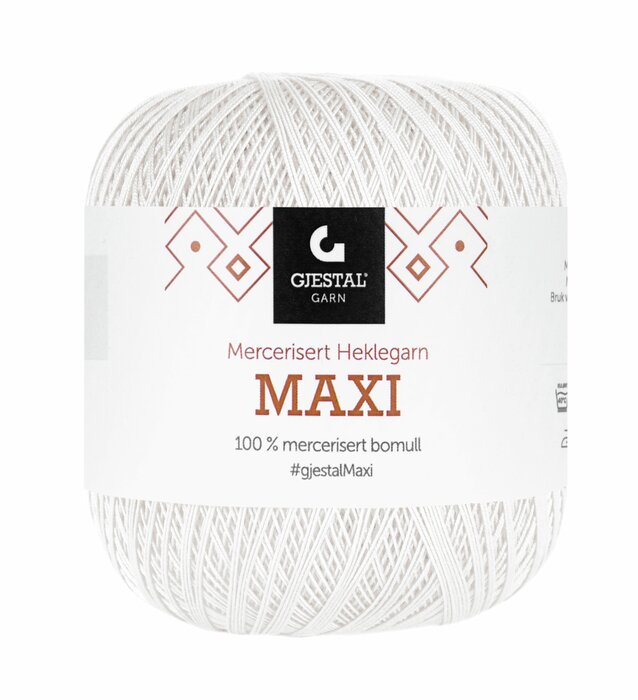 Maxi Heklegarn 102 Hvit