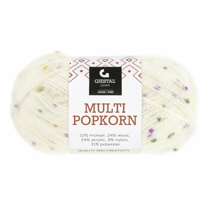 Multi Popkorn 501 Hvit