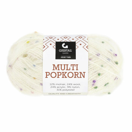 Multi Popkorn 501 Hvit