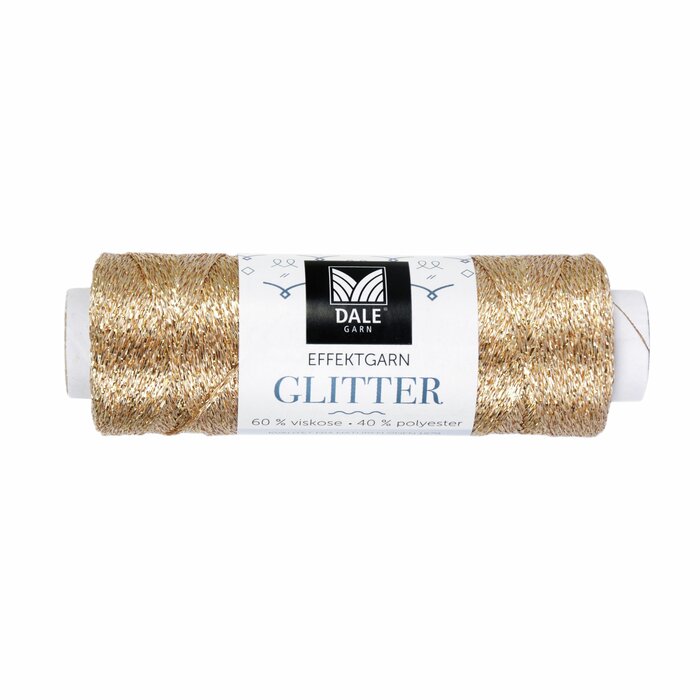 Glitter Effektgarn 201 Gull