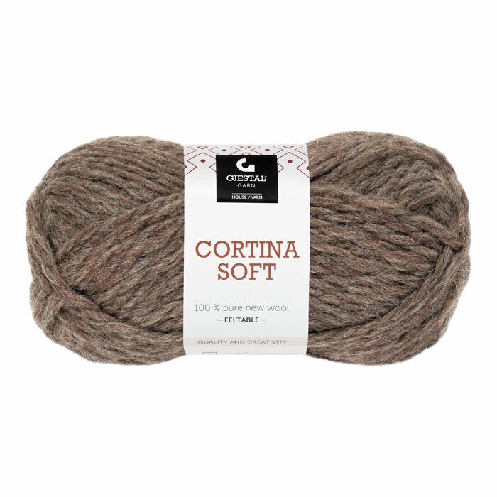 Cortina Soft 813 Mørk brun melert