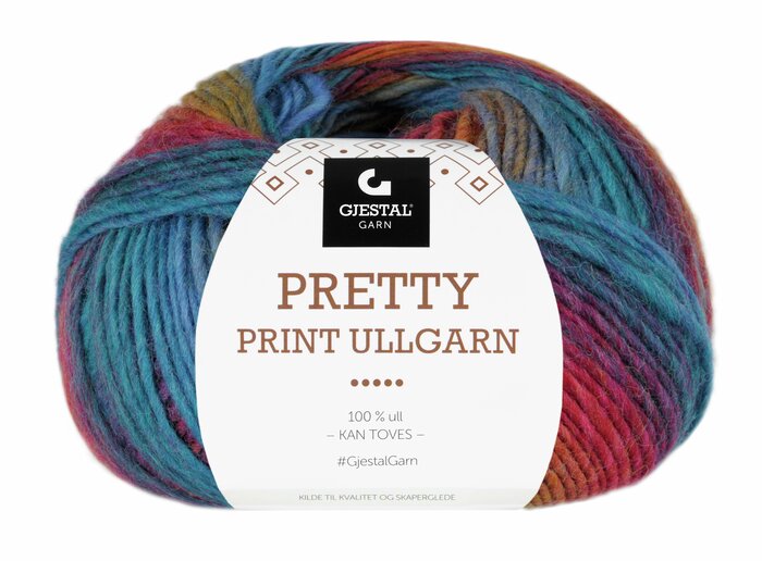 Pretty Print Ullgarn 504 Regnbue print