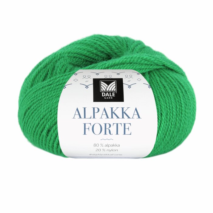 Alpakka Forte 738 Skarp grønn