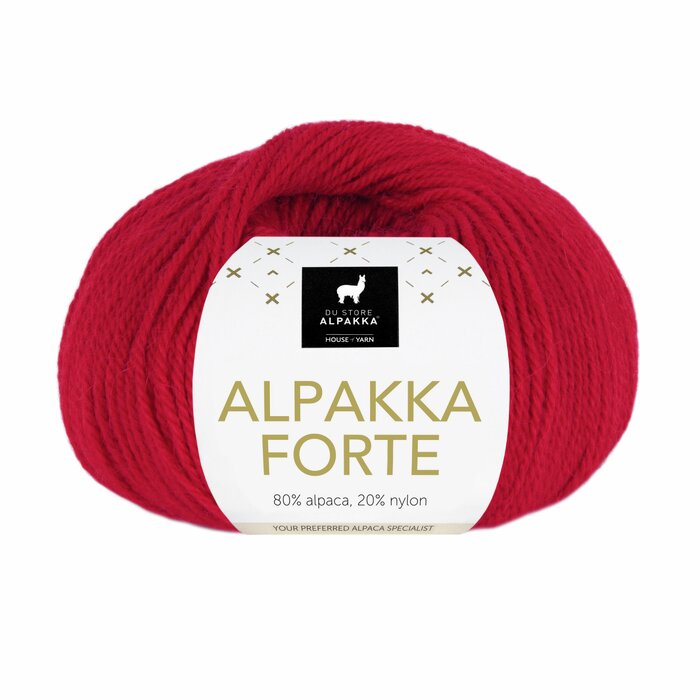 Alpakka Forte 739 Dyp rød