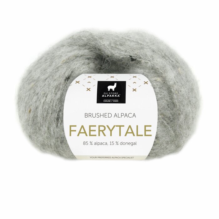 Faerytale 818 Lys grå melert tweed