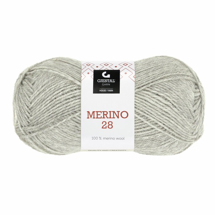 Merino 28 104 Lys grå melert