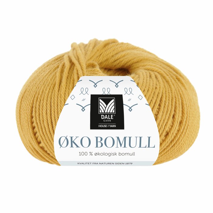 Øko Bomull 322 Varm gul