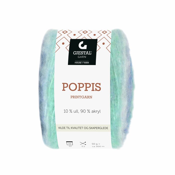 Poppis 3106 Blå/Lavendel/Turkis gradert