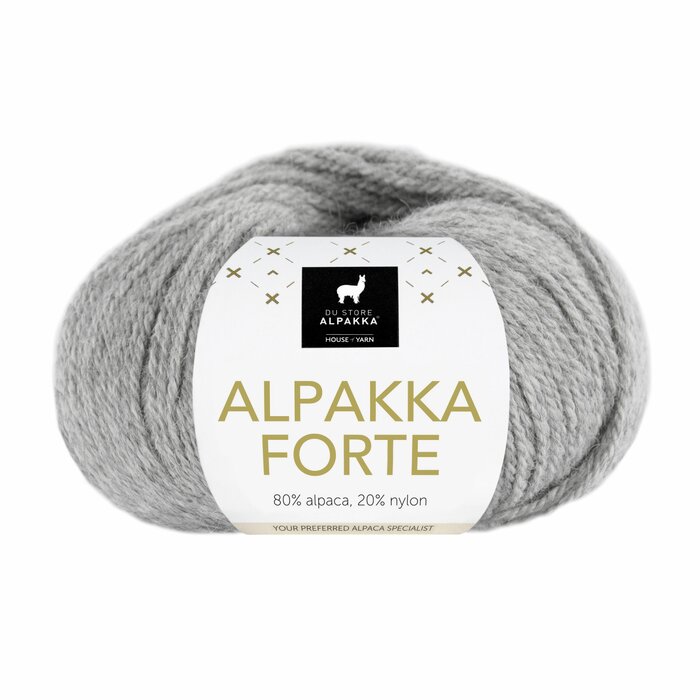 Alpakka Forte 715 Grå melert