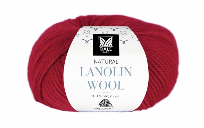 Lanolin Wool 1417 Rubinrød