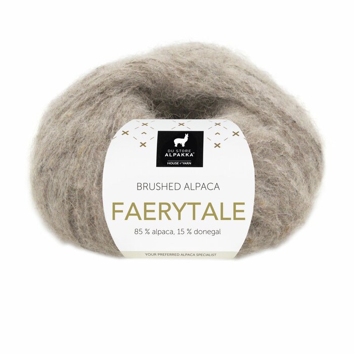 Faerytale 816 Lys gråbrun melert tweed