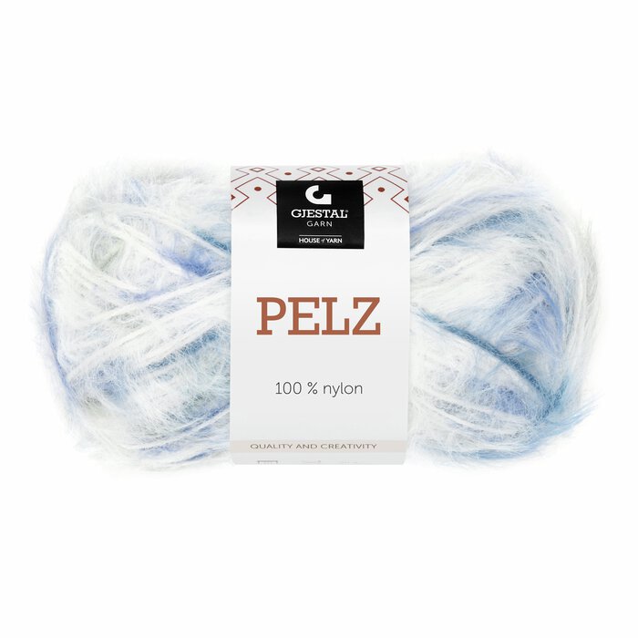 Pelz 821 Blå/Lavendel/Grønn print