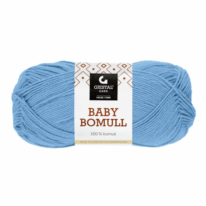 Baby bomull 519 Isblå