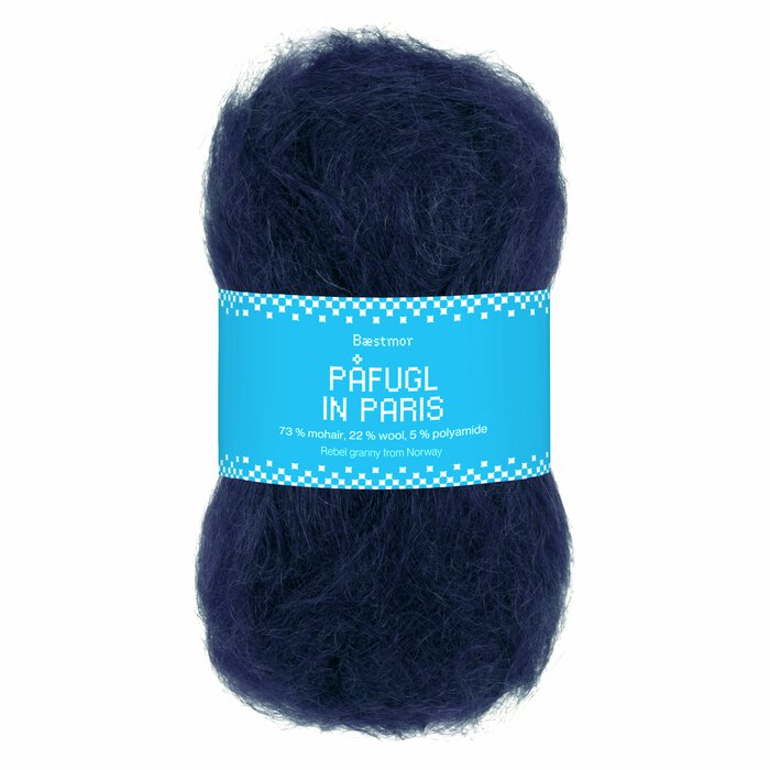 Påfugl in Paris 5563 Navy blue