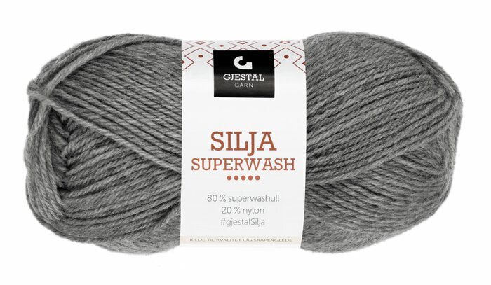 Silja Superwash 305 Grå melert