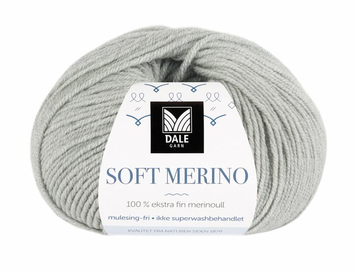 Soft Merino 3002 Lys grå melert