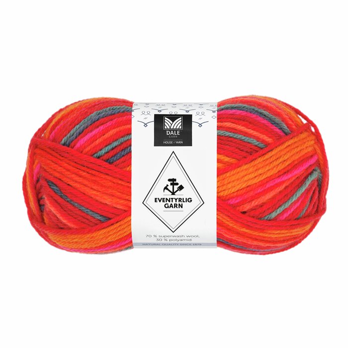 Eventyrlig Garn 7615 Lava striper