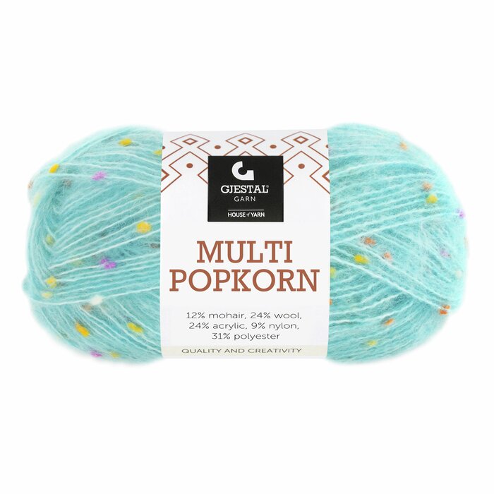 Multi Popkorn 507 Lys turkis