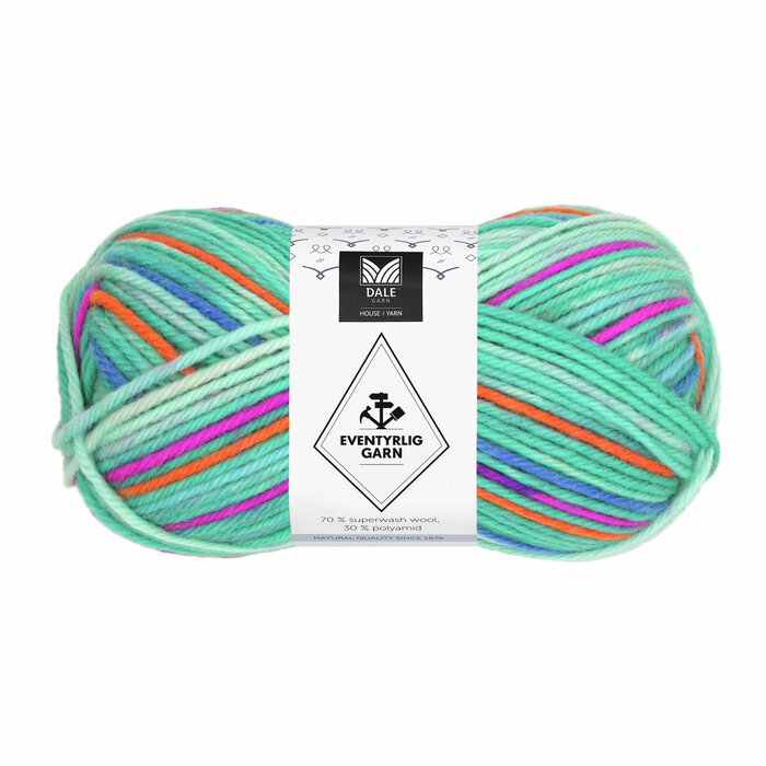 Eventyrlig Garn 7620 Tutti frutti striper