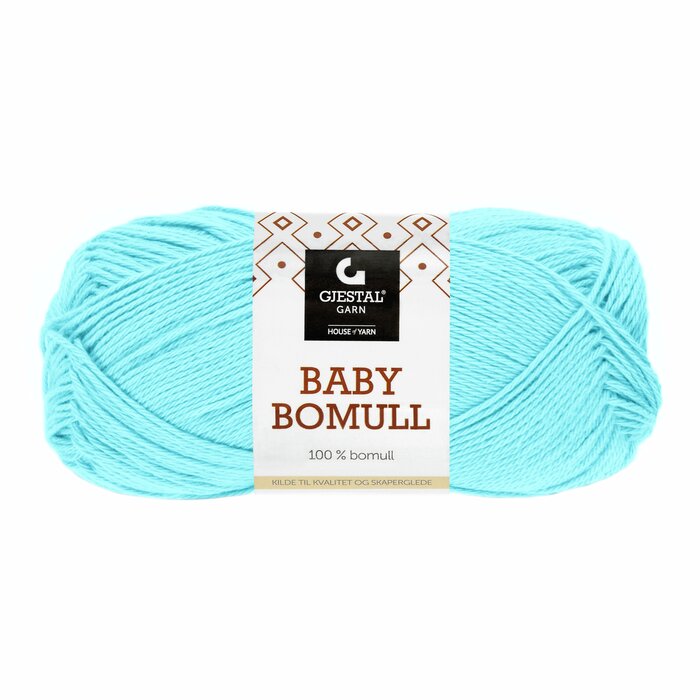 Baby bomull 516 Karibisk blå