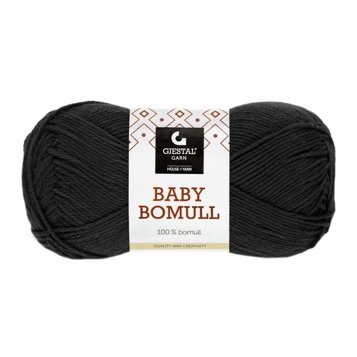 Baby bomull 524 Svart
