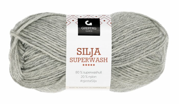 Silja Superwash 303 Lys grå melert