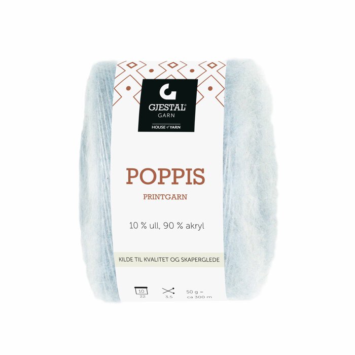 Poppis 3111 Lys grå/Lys blå gradert