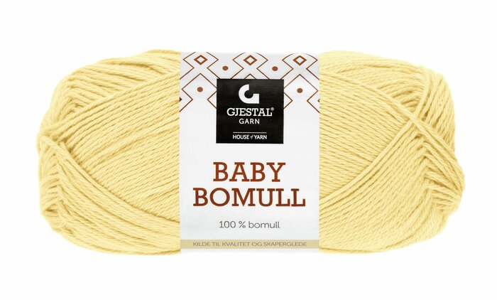 Baby bomull 505 Lys gul