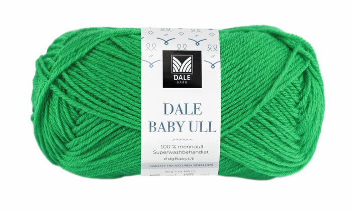 Dale Baby Ull 8536 Skarp grønn