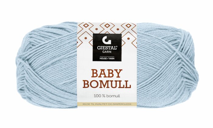 Baby bomull 507 Lys blå