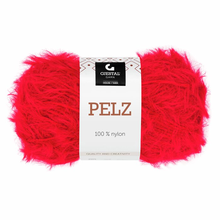 Pelz 807 Dyp rød