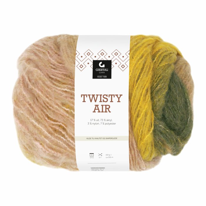 Twisty Air 9109 Grønn/Gul/Rosa print