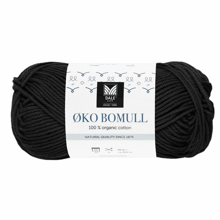 Øko Bomull 332 Svart