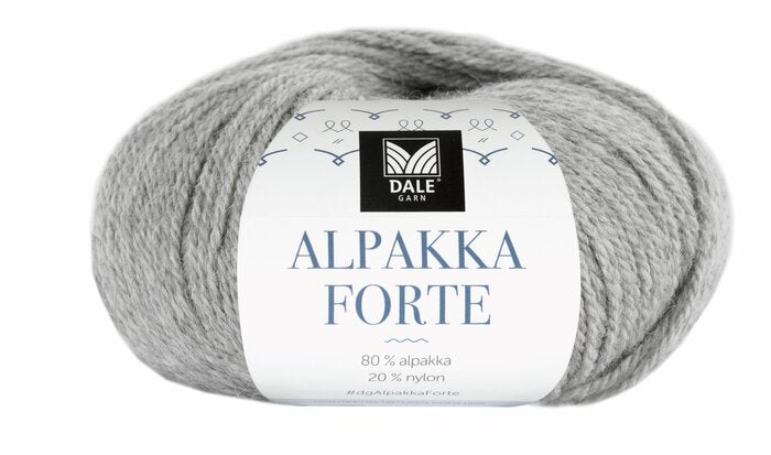 Alpakka Forte 715 Grå melert