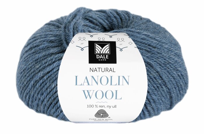 Lanolin Wool 1448 Denim melert
