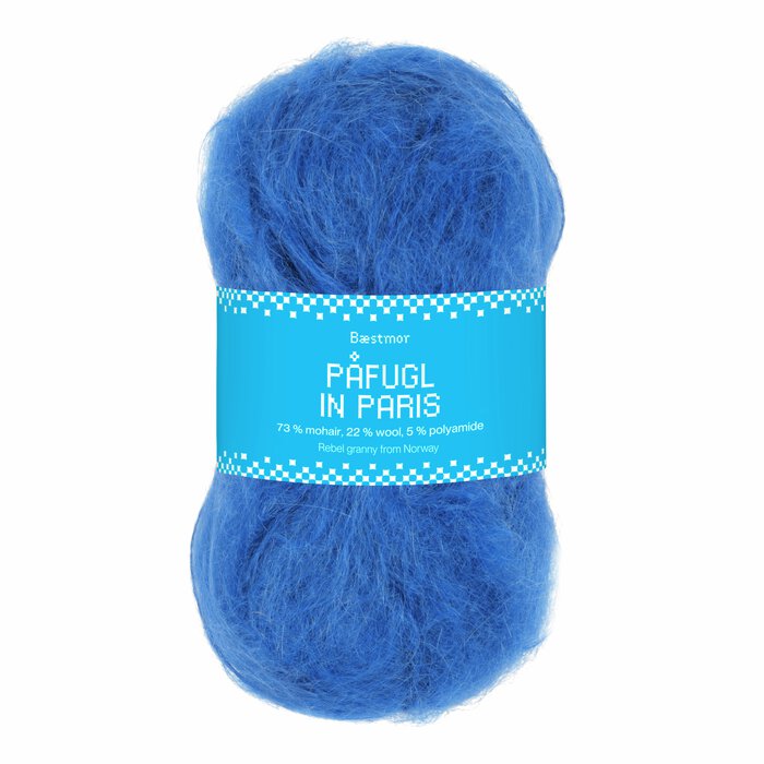 Påfugl in Paris 5437 Royal blue