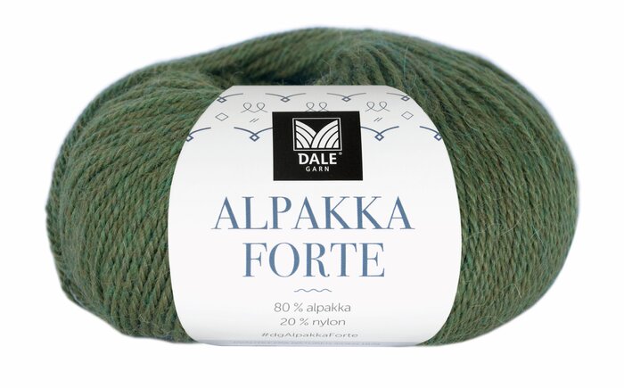 Alpakka Forte 727 Skogsgrønn melert