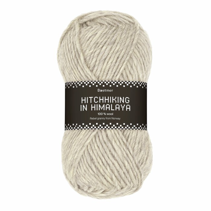 Hitchhiking in Himalaya 8009 Grey beige melange