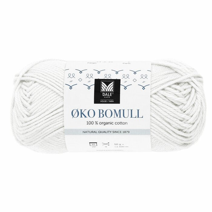 Øko Bomull 301 Hvit