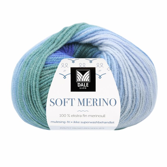 Soft Merino 3044 Blå print