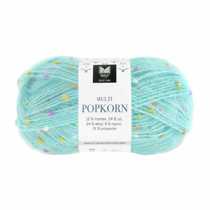 Multi Popkorn 507 Lys turkis
