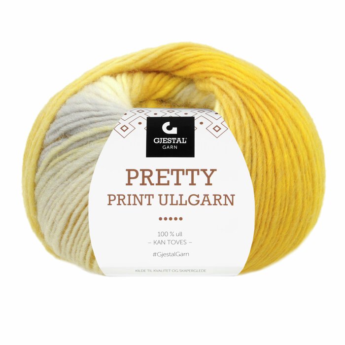 Pretty Print Ullgarn 512 Sitronfarget print