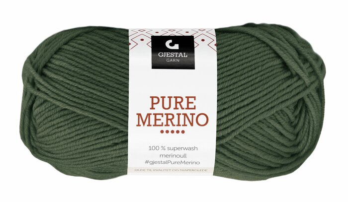 Pure Merino 124 Armygrønn