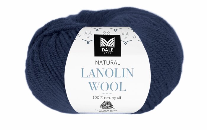 Lanolin Wool 1437 Mørk indigoblå