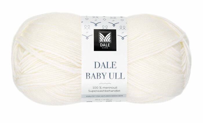 Dale Baby Ull 0010 Hvit