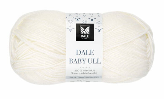 Dale Baby Ull 0010 Hvit